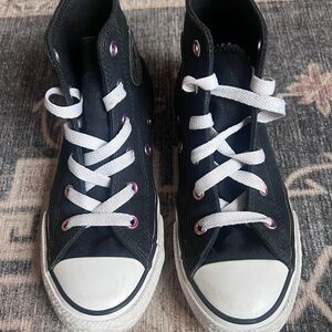 Converse Kids Black and White High-Top Sneakers